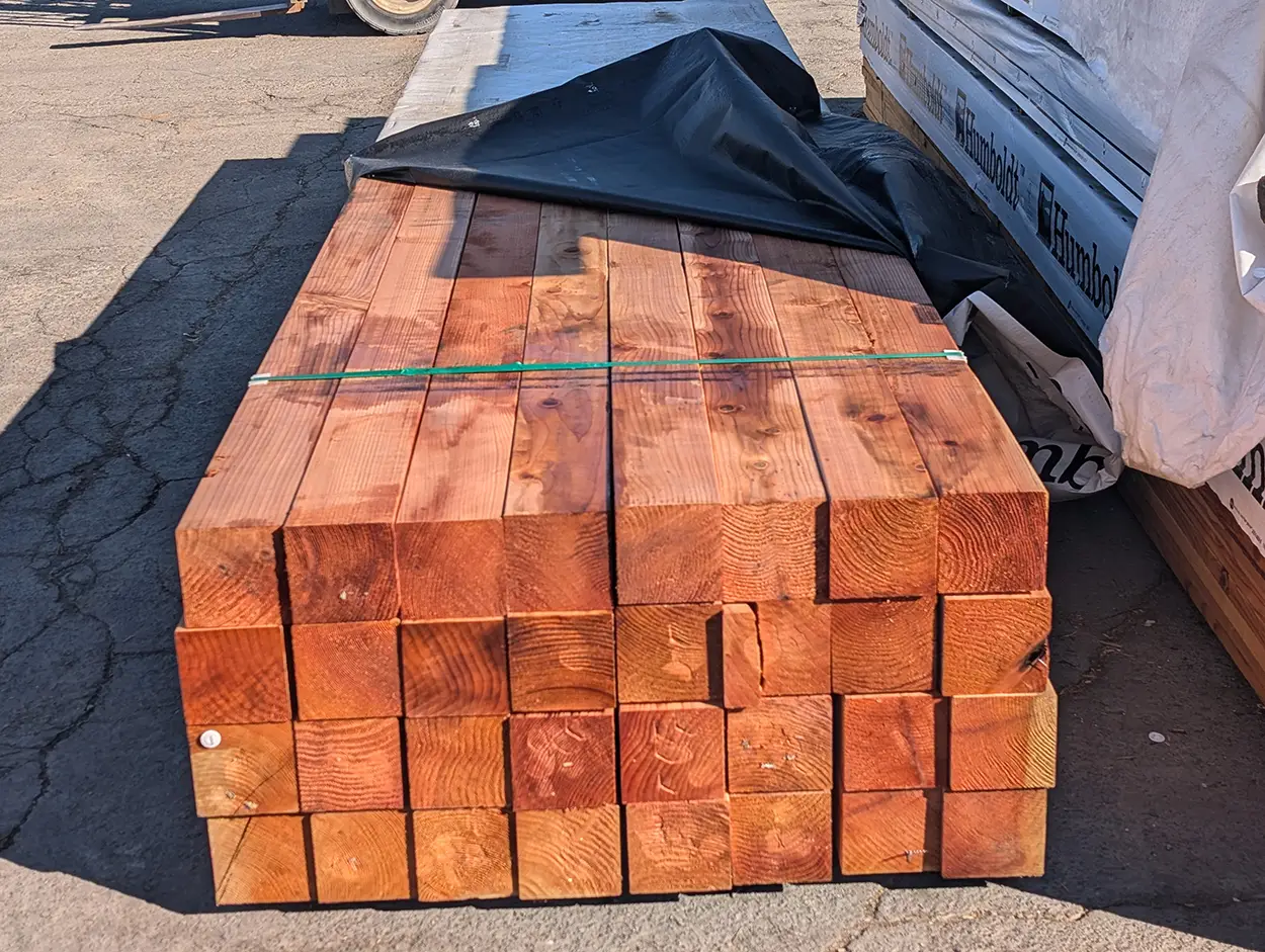 6x6 Redwood Heart